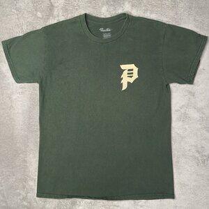 Primitive Skateboarding "Dirty P" Logo Mens M Green Skate Streetwear Graphic Tee